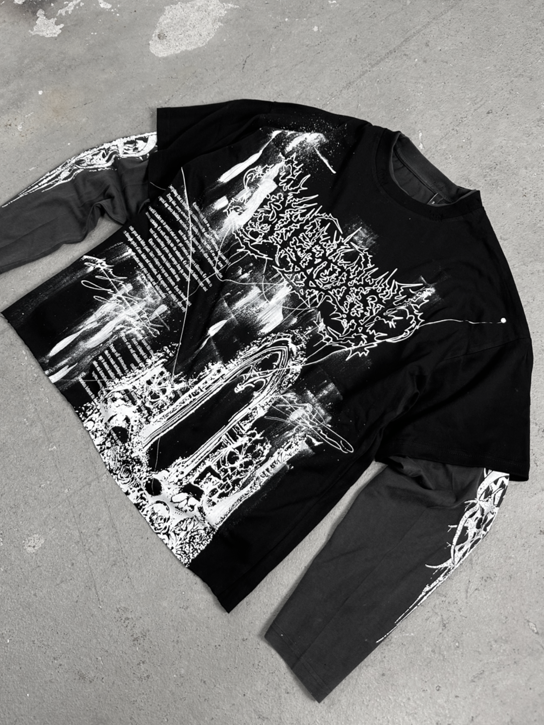 1of1 double layered OVERDXSE LONGSLEEVE size S