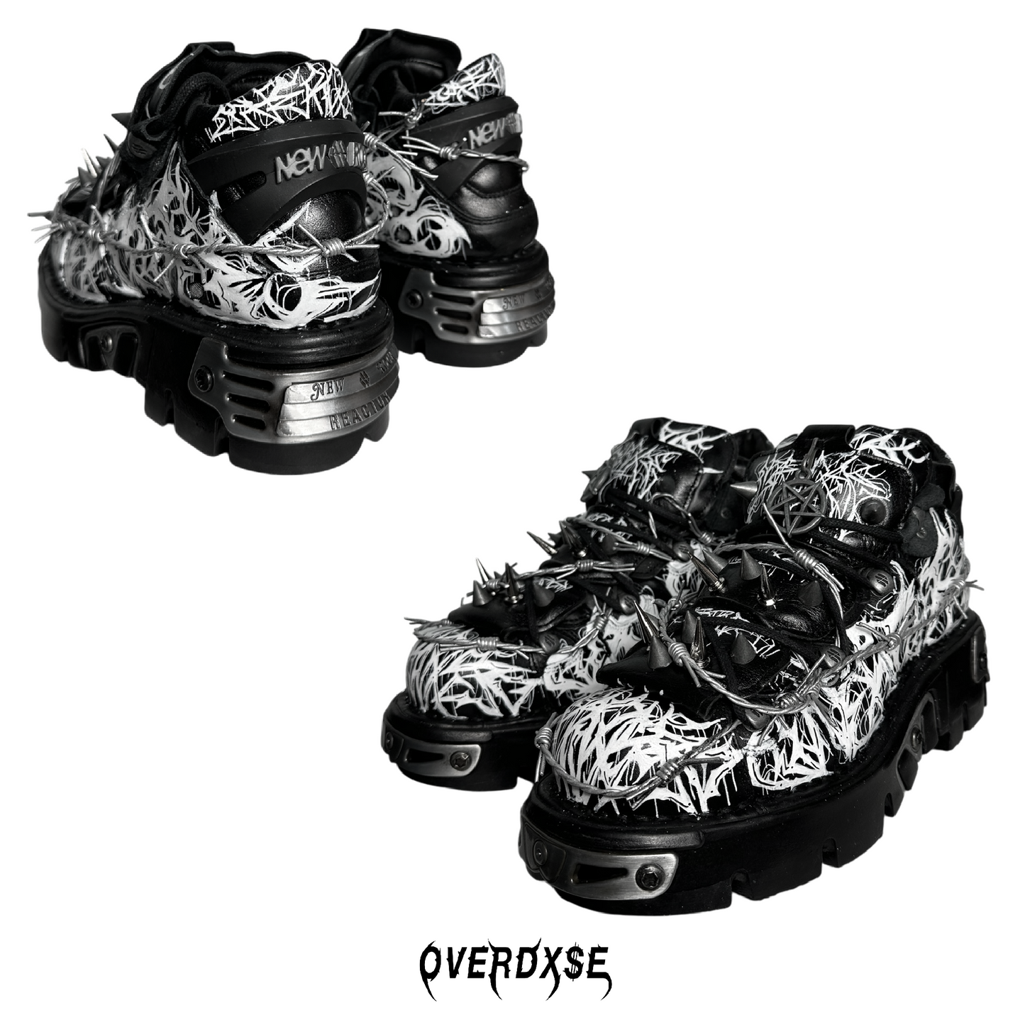 1of1 OVERDXSE X NEW ROCK SPIKE STOMPERS EU42