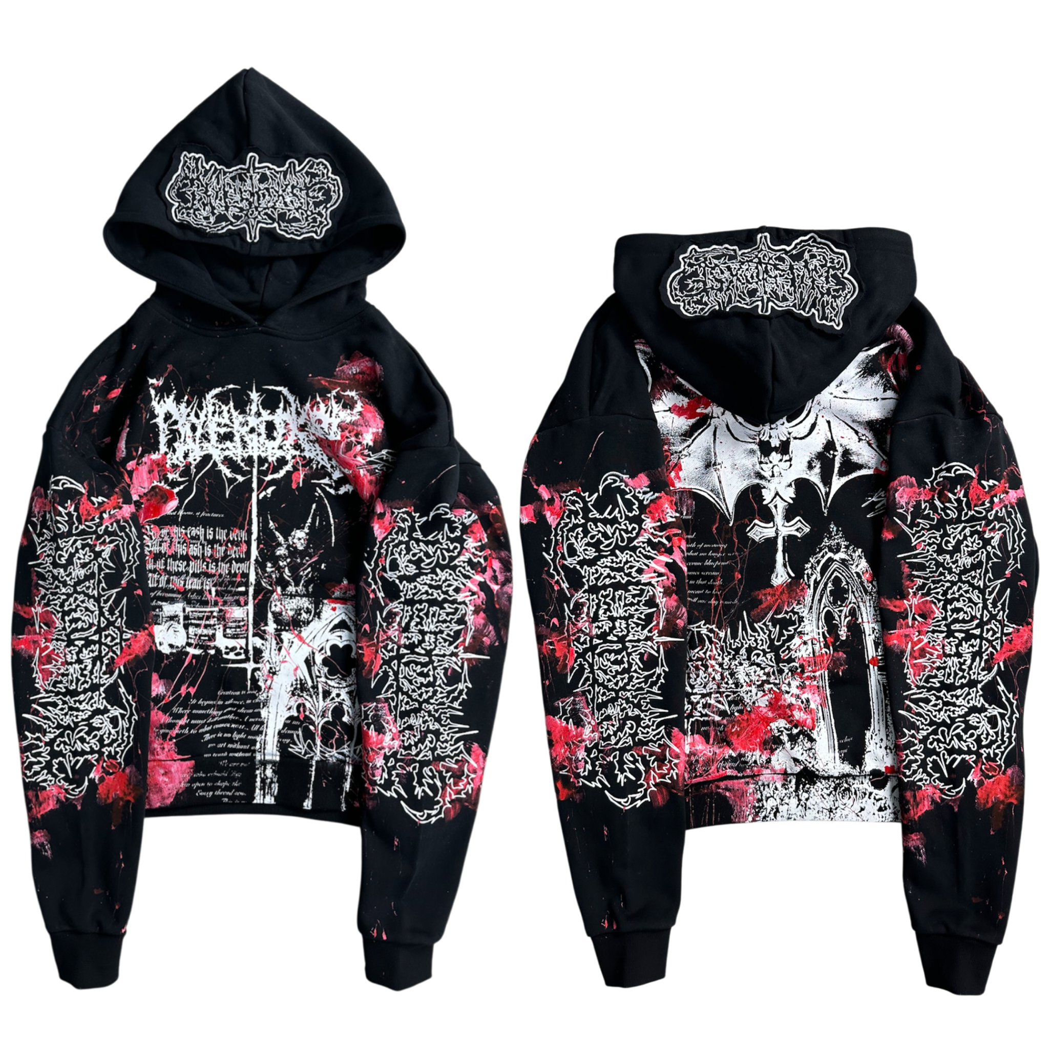 1of1 BLOODY OVERDXSE HOODIE size L