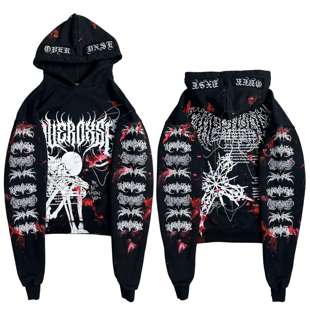 1of1 BLOODY OVERDXSE HOODIE size S