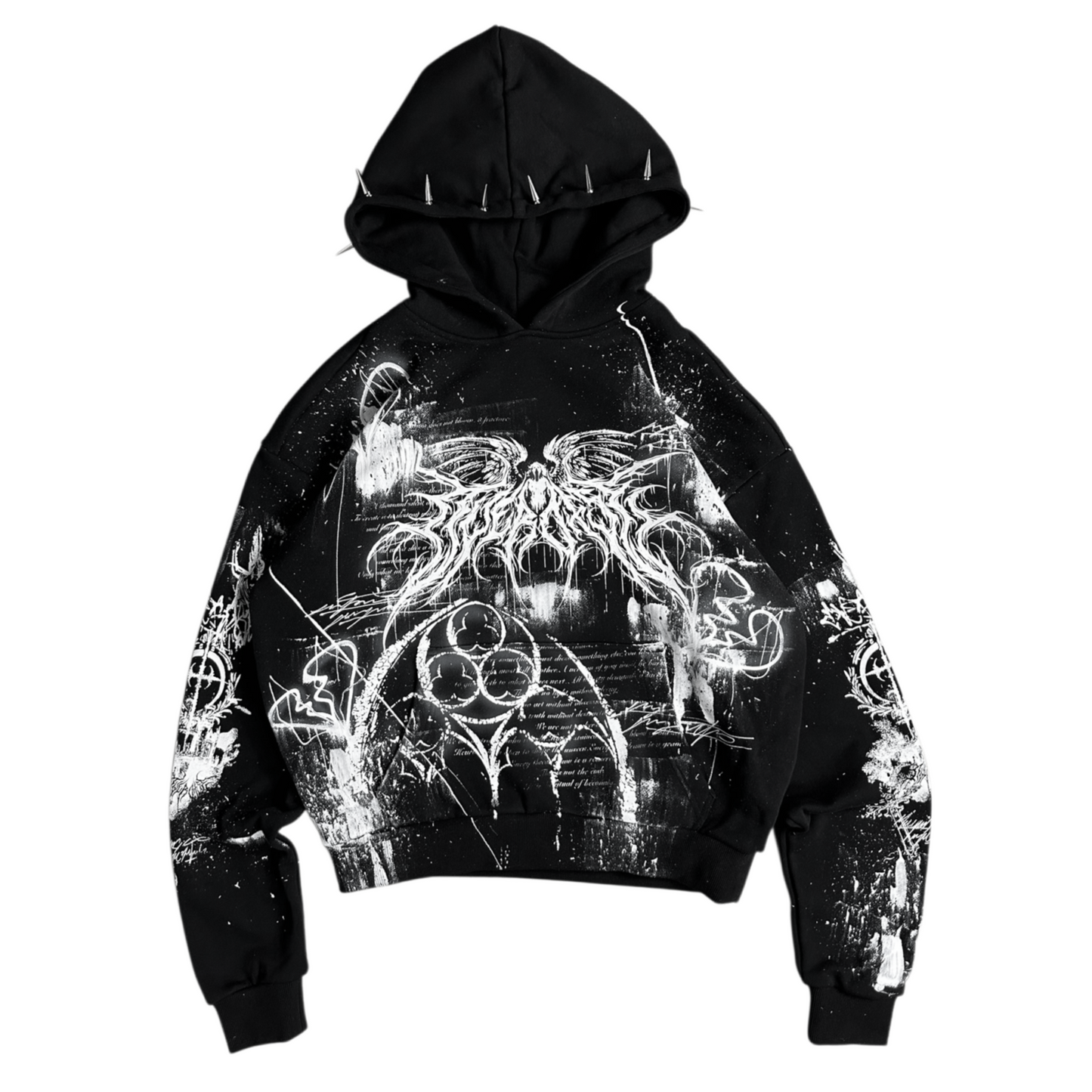 1of1 spiked OVERDXSE HOODIE size S