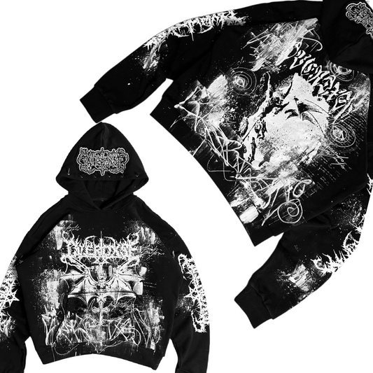 1of1 spiked OVERDXSE HOODIE size XL