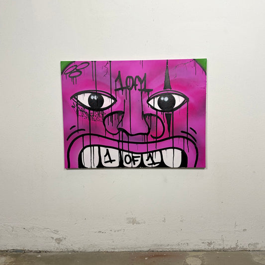 1of1 „FACE YOUR FEAR“ original canvas 60x80cm