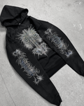 OVERDXSE RHINESTONE „BONEFRAME“ HOODIE all sizes