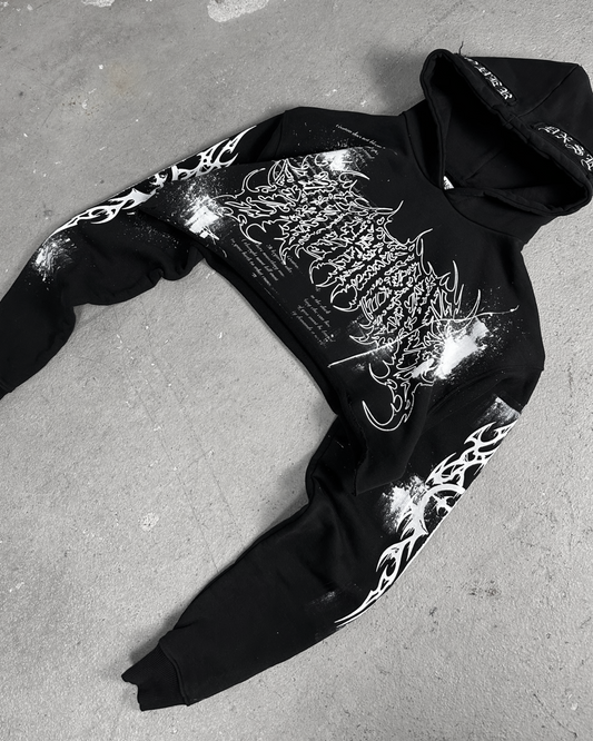 1of1 cropped OVERDXSE HOODIE size M