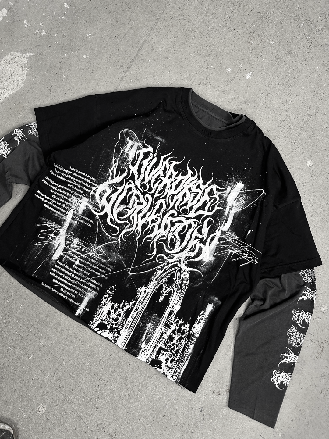 1of1 double layer OVERDXSE LONGSLEEVE size XL