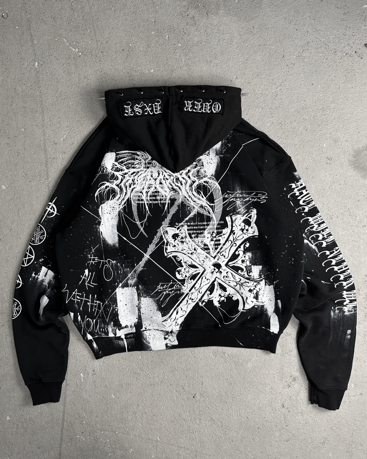 1of1 spiked OVERDXSE HOODIE size XXL