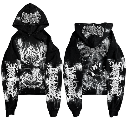 1of1 spiked OVERDXSE HOODIE size XL