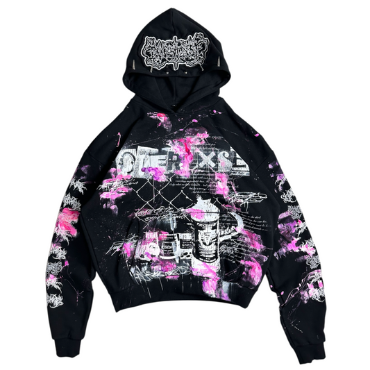 1of1 spiked OVERDXSE MAGNOLIA HOODIE size M