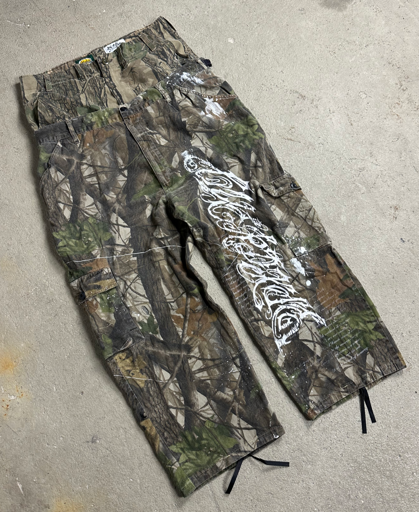 1of1 double waist OVERDXSE REAL TREE PANTS size: 113cm x 37-42cm