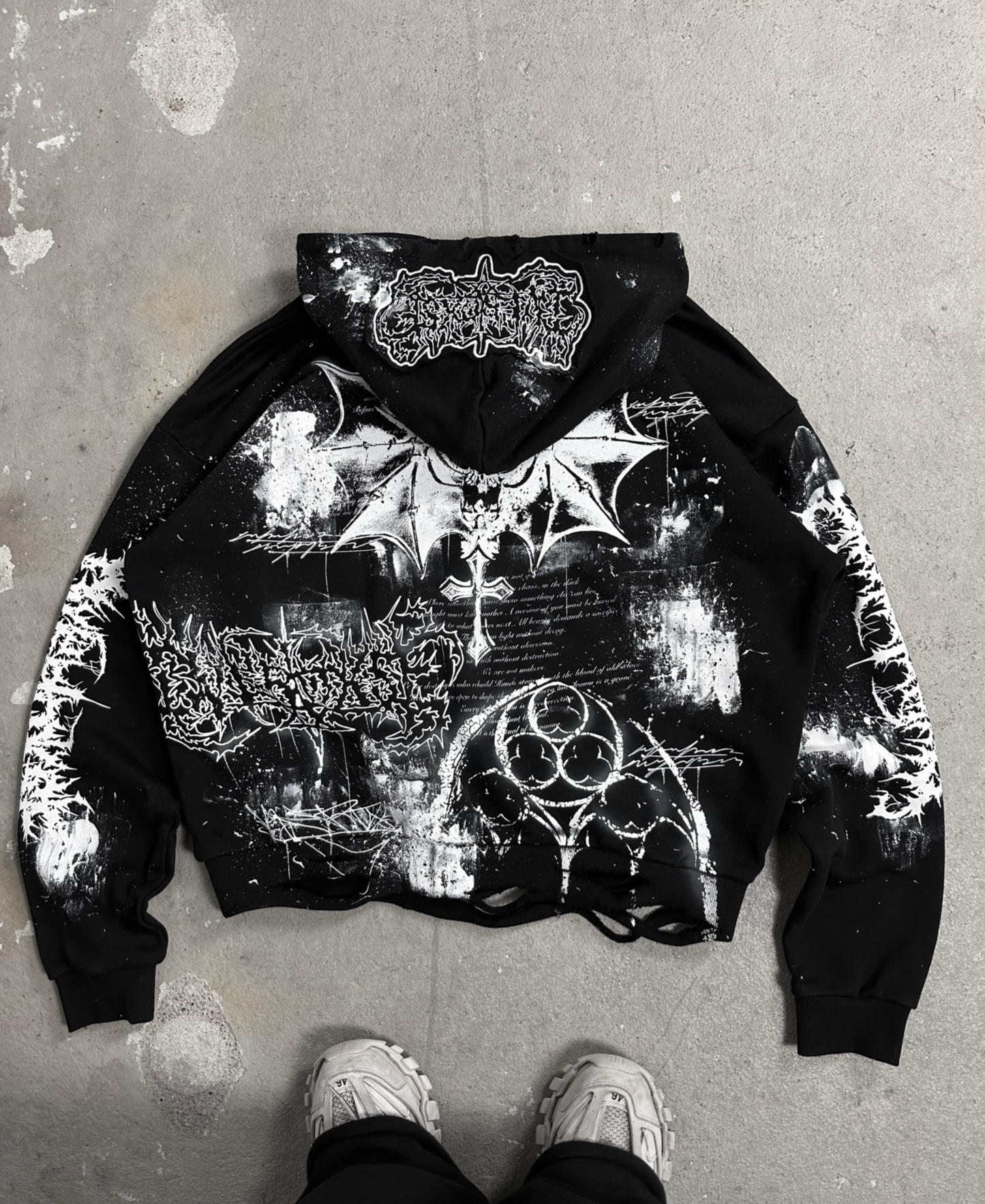 1of1 OVERDXSE „ANGEL OF ASHES“ HOODIE size XXL