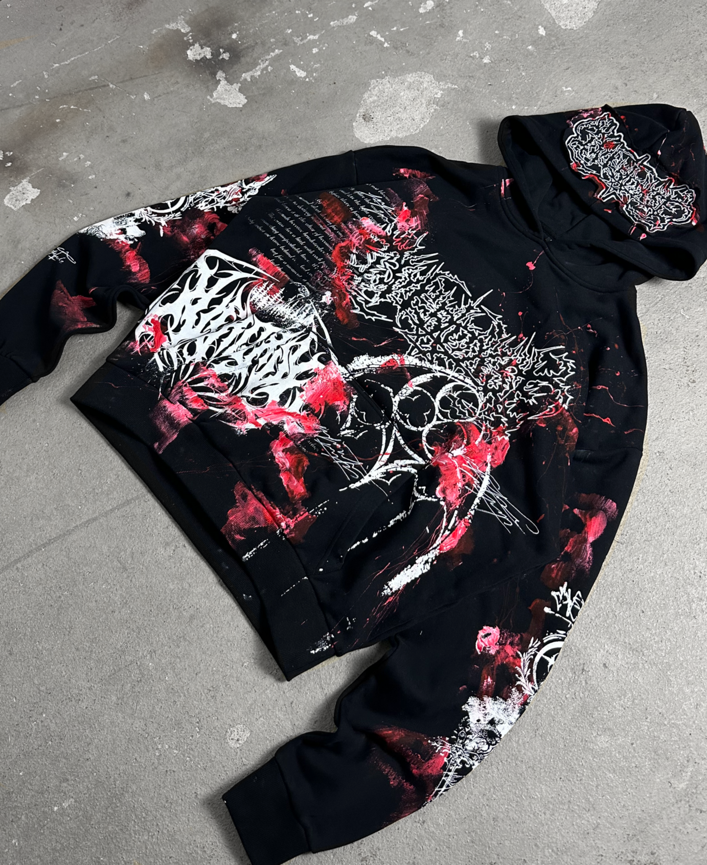 1of1 BLOODY OVERDXSE HOODIE size L