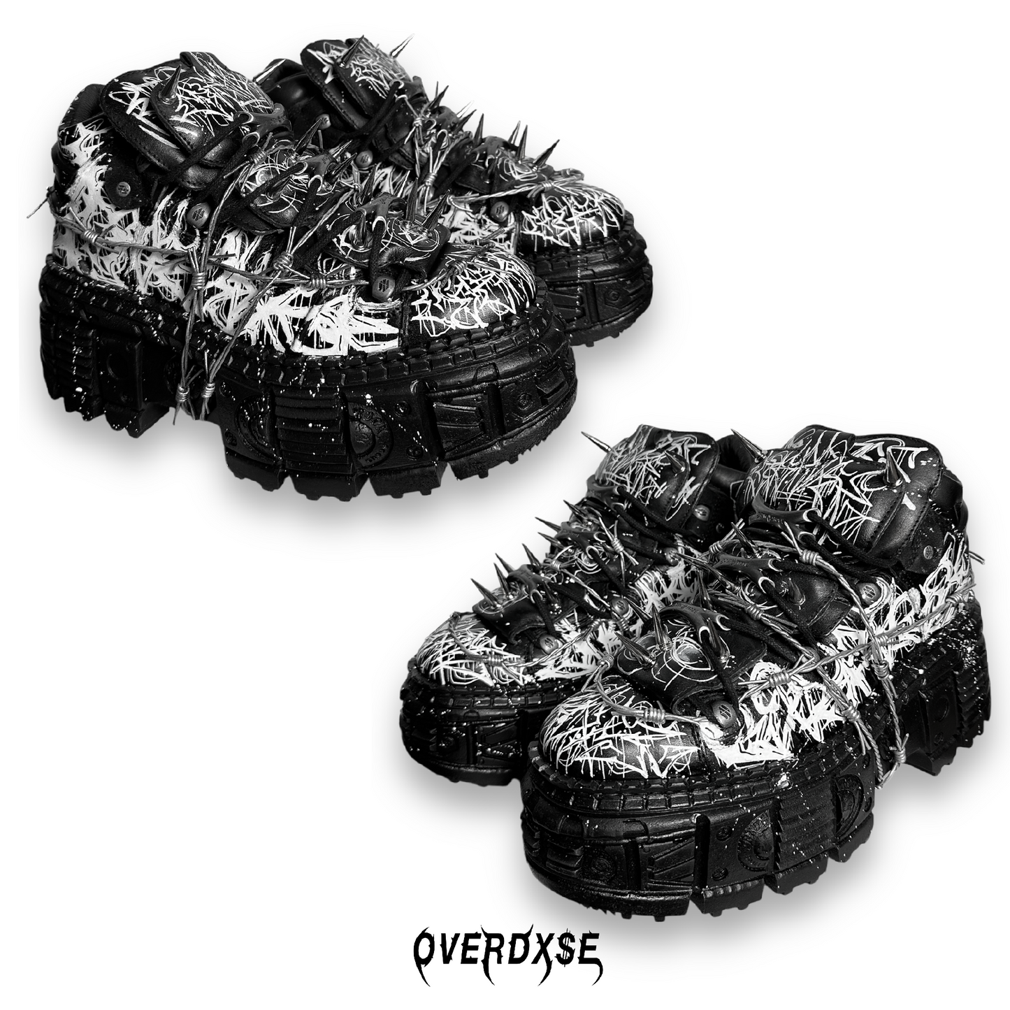 1of1 OVERDXSE NEW ROCK SPIKE STOMPERS EU45