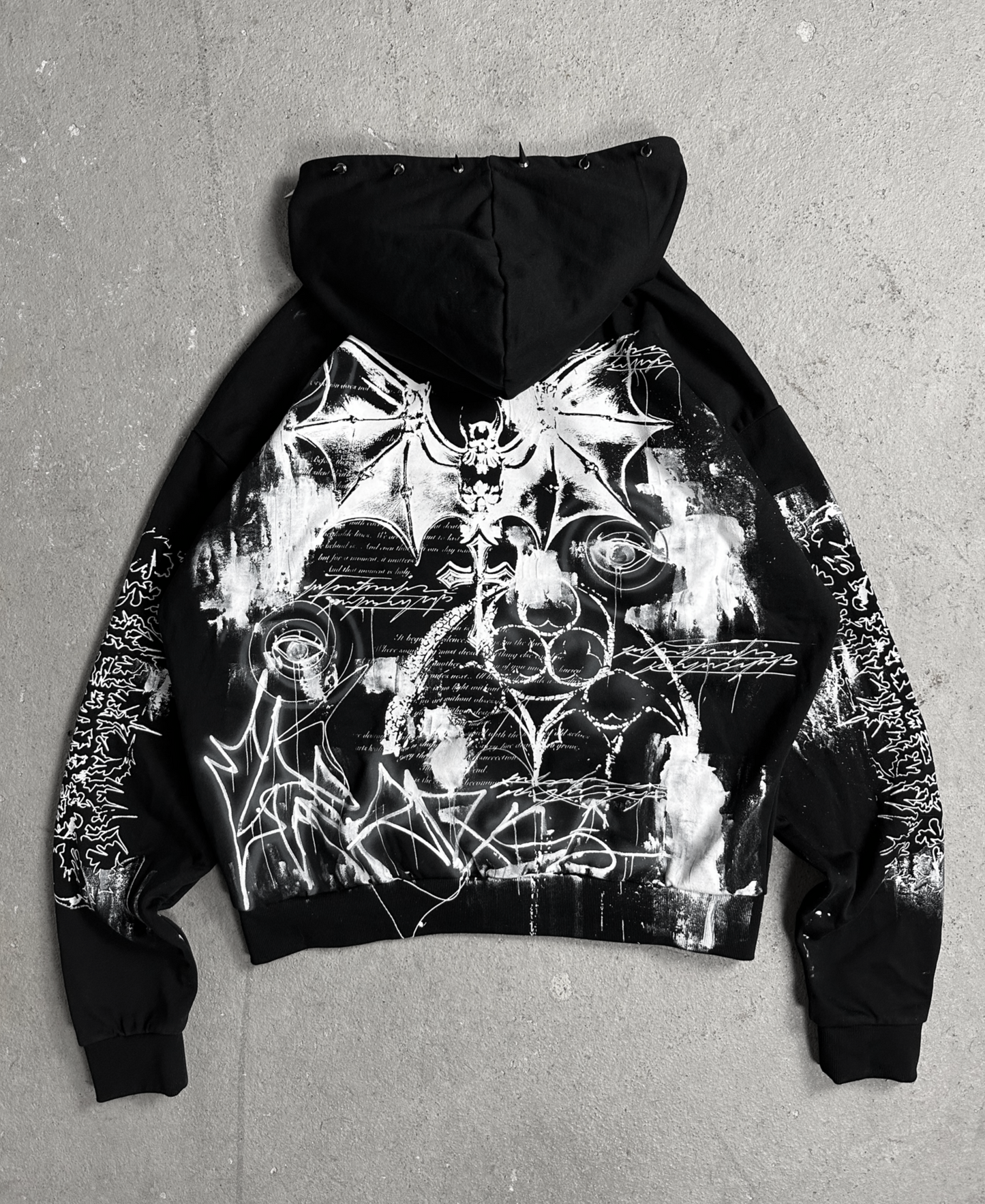 1of1 spiked OVERDXSE HOODIE size XL