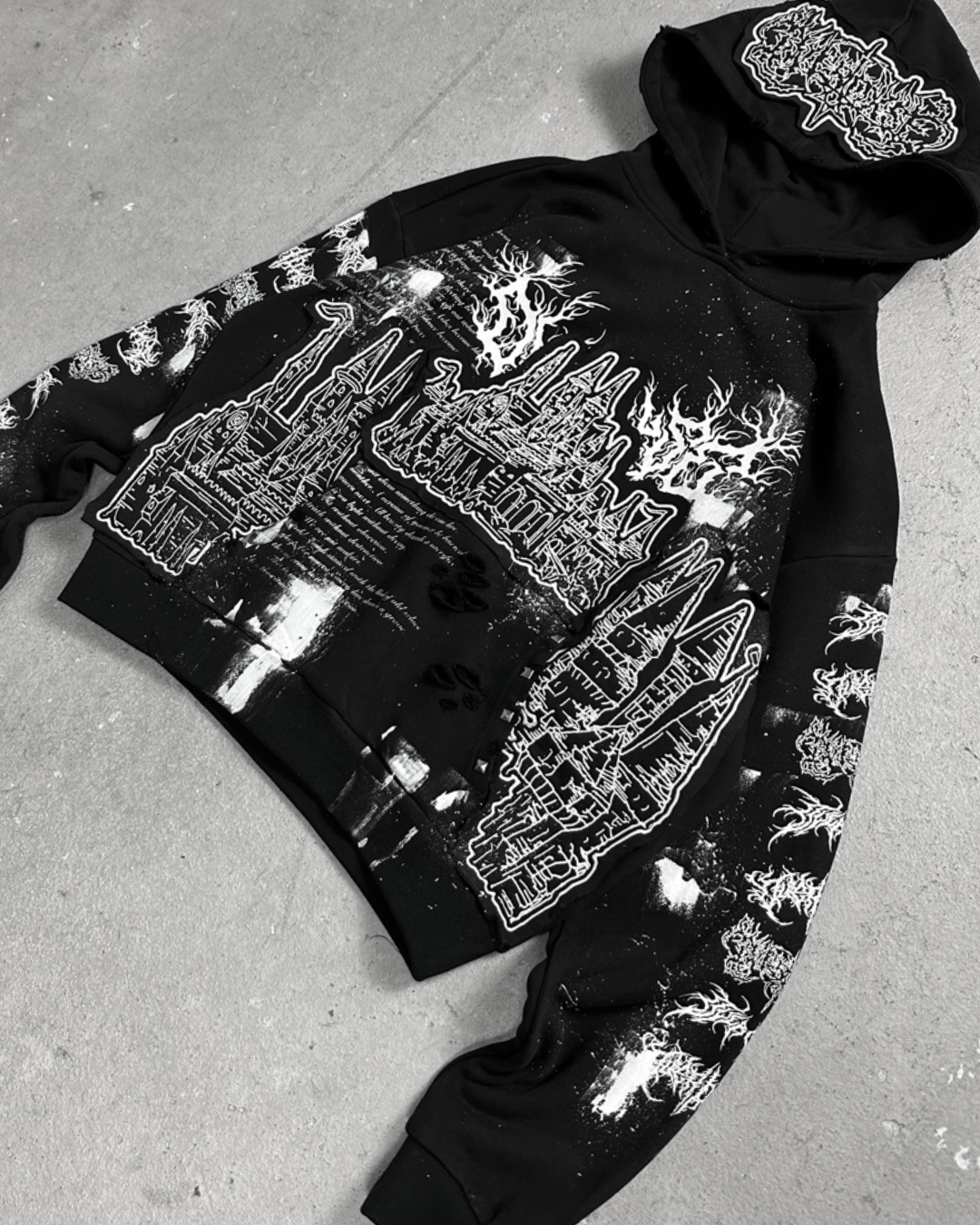 1of1 OVERDXSE CASTLE HOODIE size L