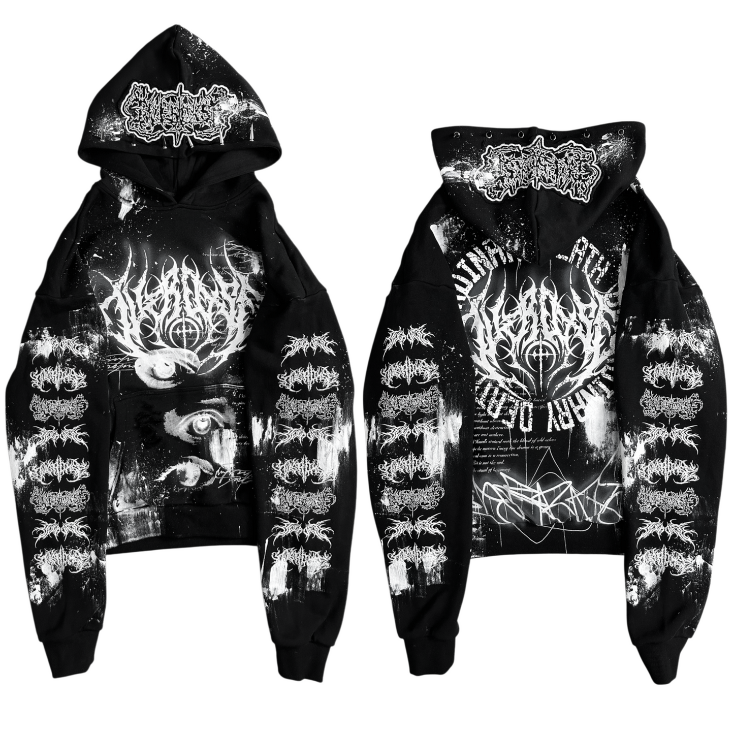 1of1 spiked OVERDXSE HOODIE size XL