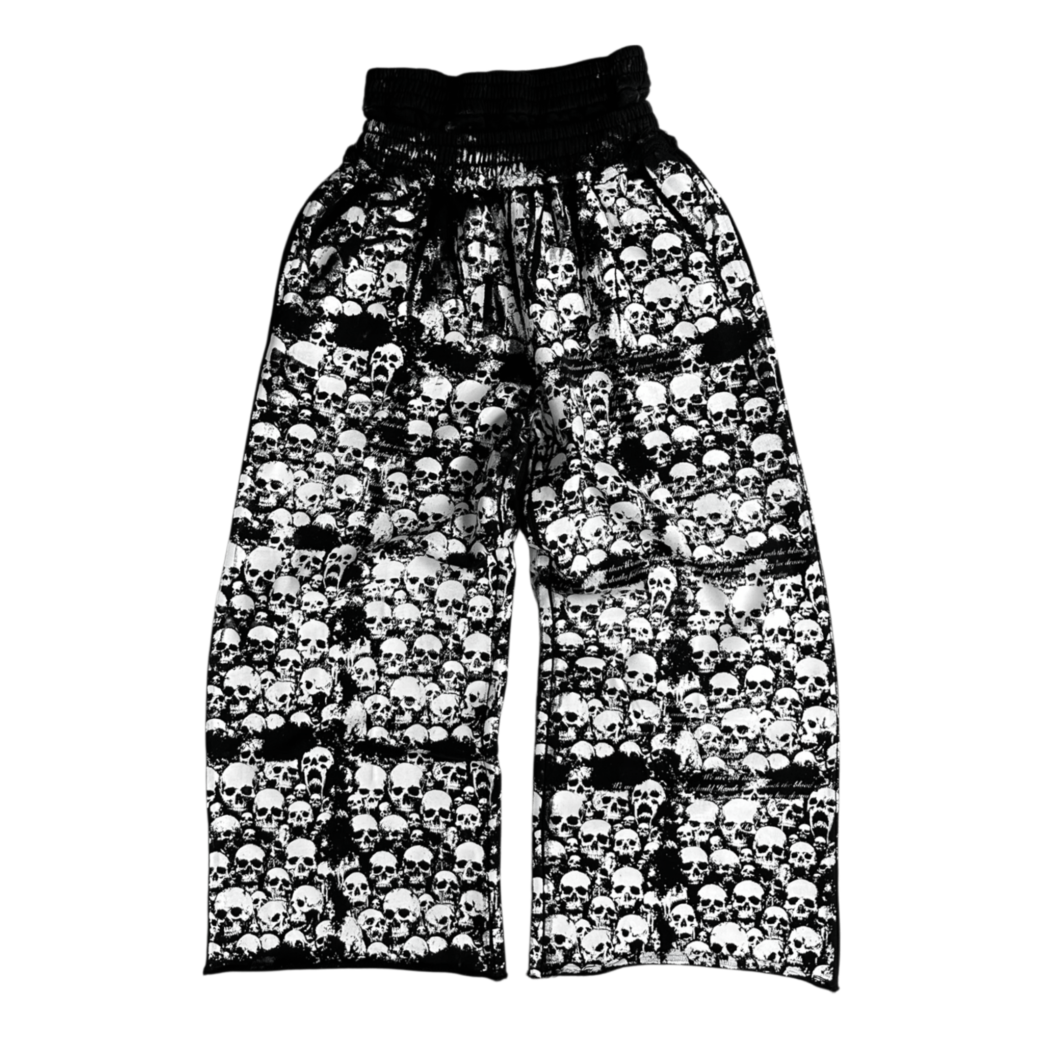 1of1 double waist OVERDXSE ALL OVER SKULL SWEATPANTS (SAMPLE) size L