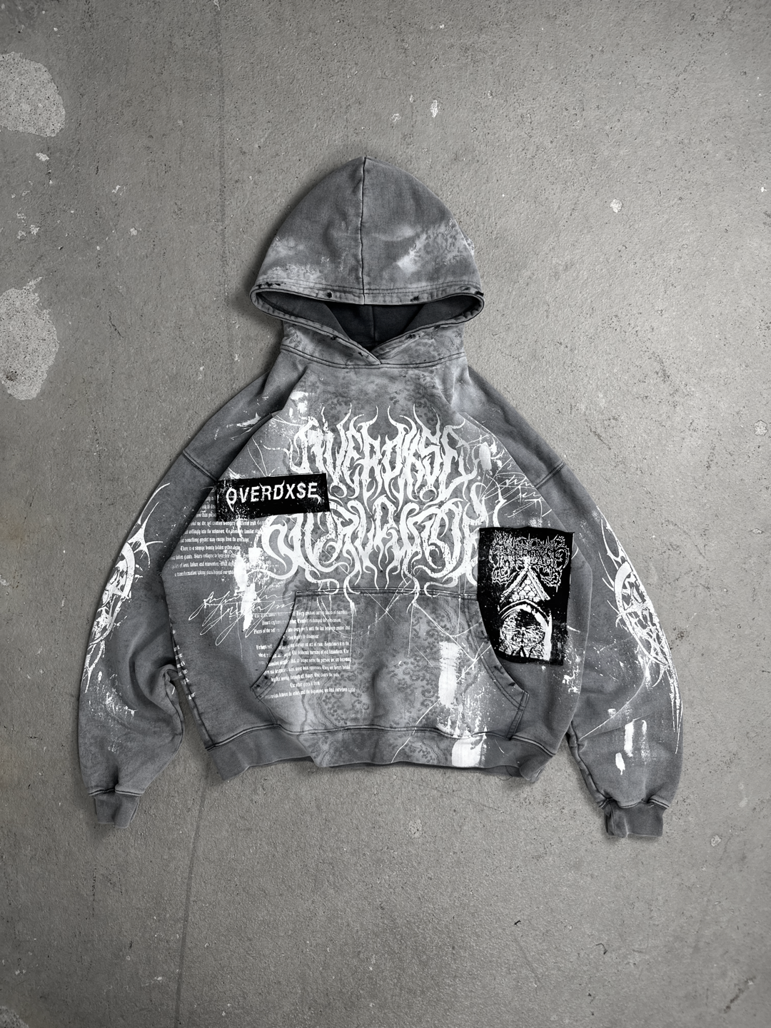 1of1 Stone washed OVERDXSE HOODIE size M