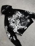 1of1 spiked OVERDXSE HOODIE size L