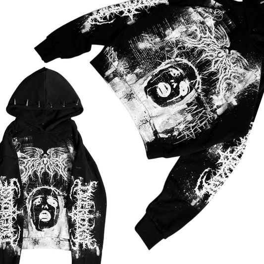 1of1 spiked OVERDXSE HOODIE size M