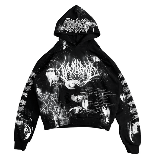1of1 spiked OVERDXSE HOODIE size XL