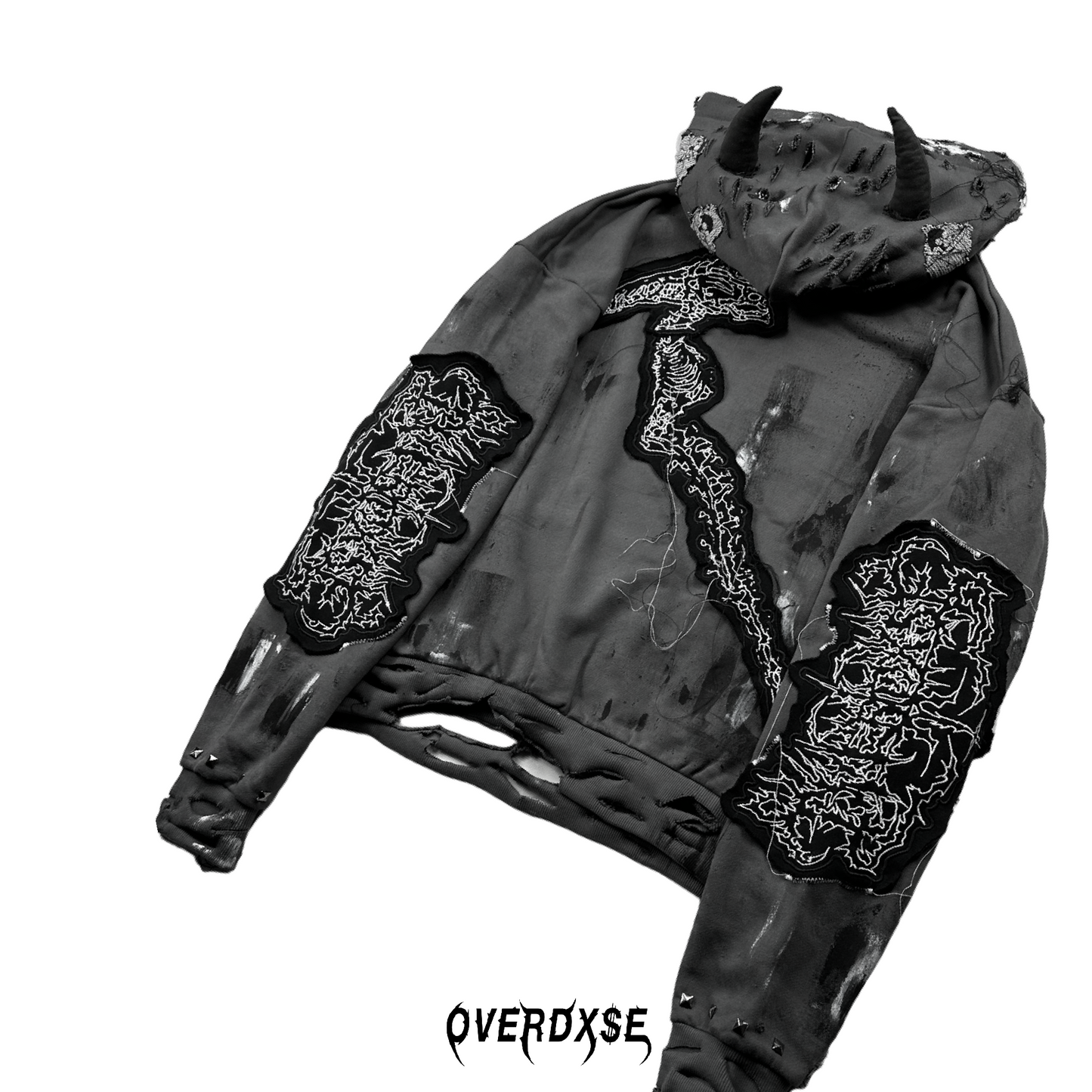 1of1 luxury OVERDXSE CASTLE HOODIE size L