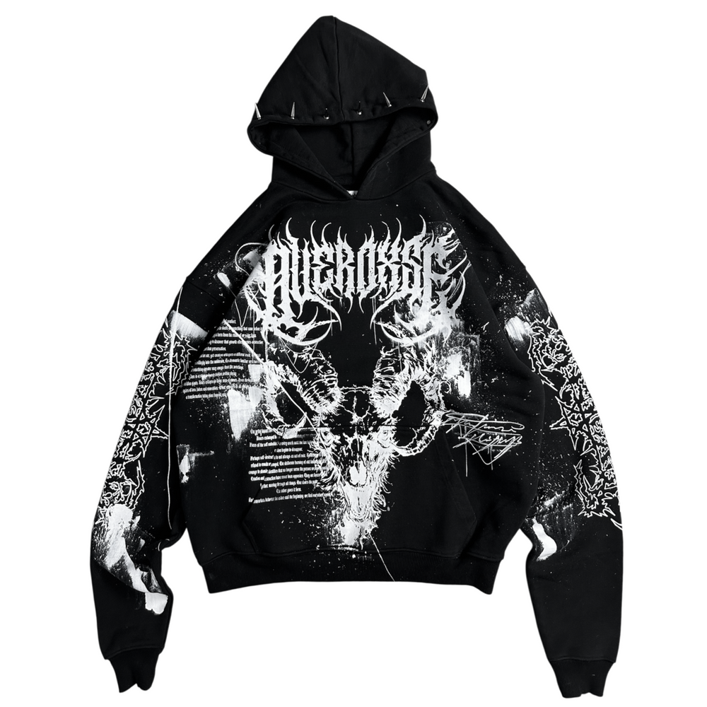 1of1 spiked OVERDXSE HOODIE size XXL