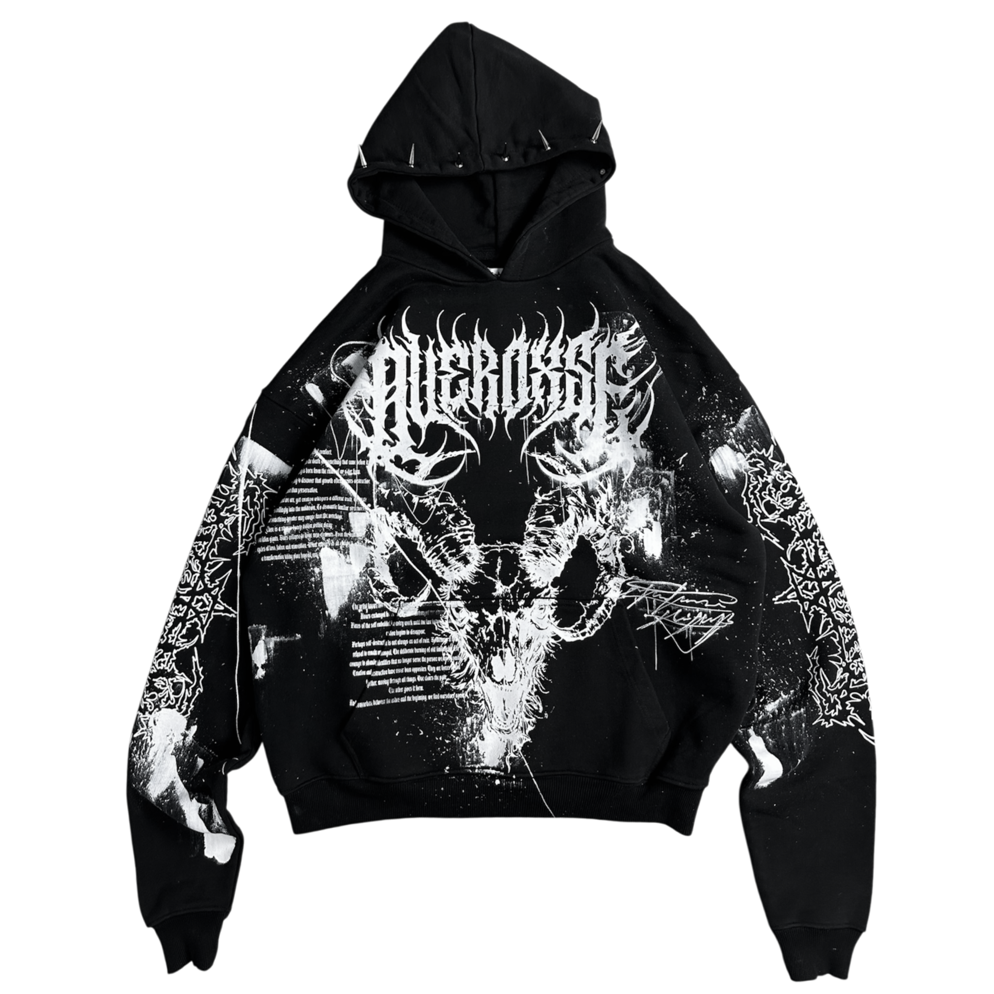 1of1 spiked OVERDXSE HOODIE size XXL