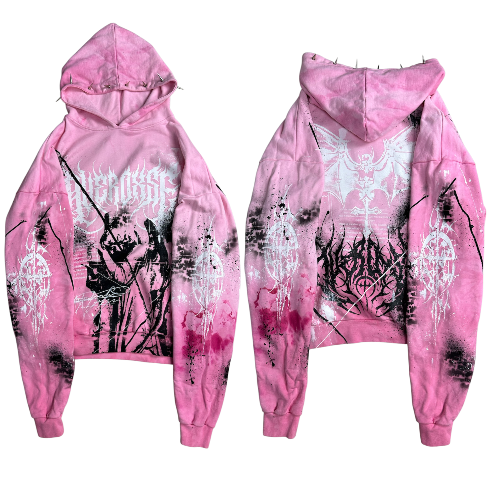 1of1 spiked OVERDXSE HOODIE size XXL