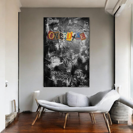 1of1 OVERDXSE COLLAGE CANVAS 75x115cm