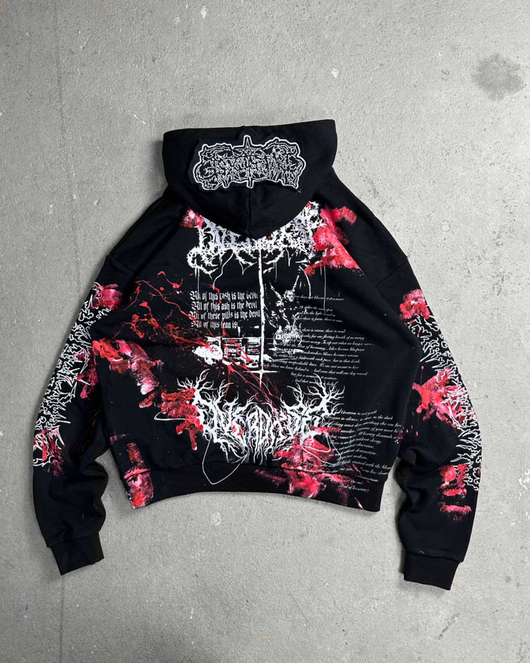 1of1 BLOODY OVERDXSE HOODIE size XL