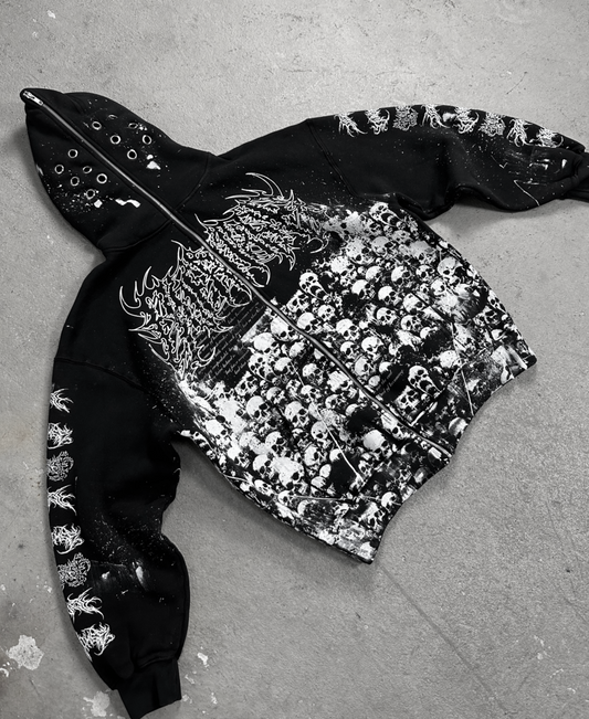 1of1 OVERDXSE „SKULLY“ FULL ZIP JACKET size XL