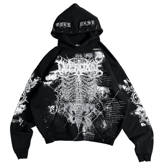 1of1 spiked OVERDXSE CORPSE HOODIE size XXL