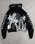 1of1 spiked OVERDXSE HOODIE size L