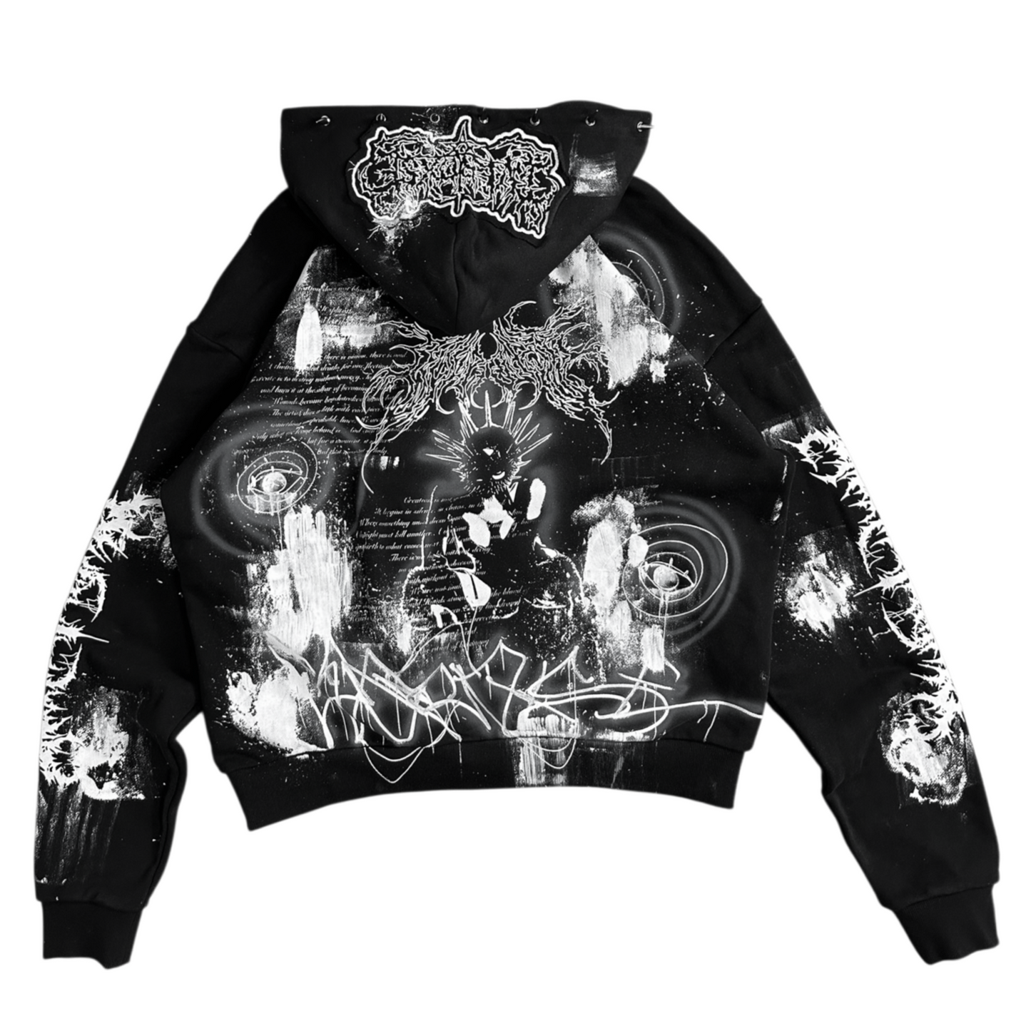 1of1 spiked OVERDXSE HOODIE size XL