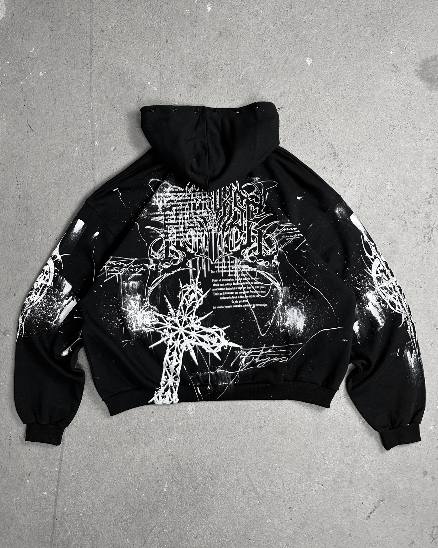 1of1 spiked OVERDXSE ZIPPER size XXL