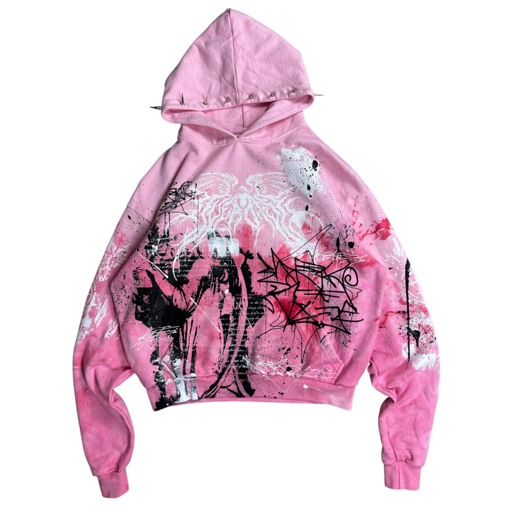 1of1 spiked OVERDXSE HOODIE size M