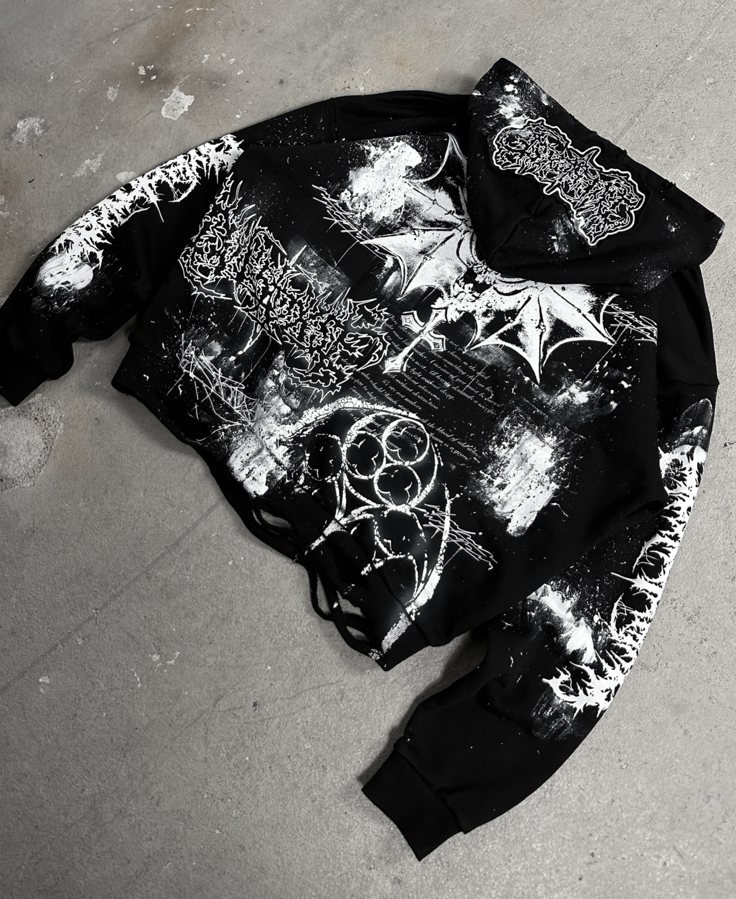1of1 OVERDXSE „ANGEL OF ASHES“ HOODIE size XXL