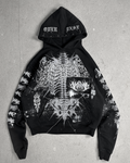 1of1 spiked OVERDXSE HOODIE size L