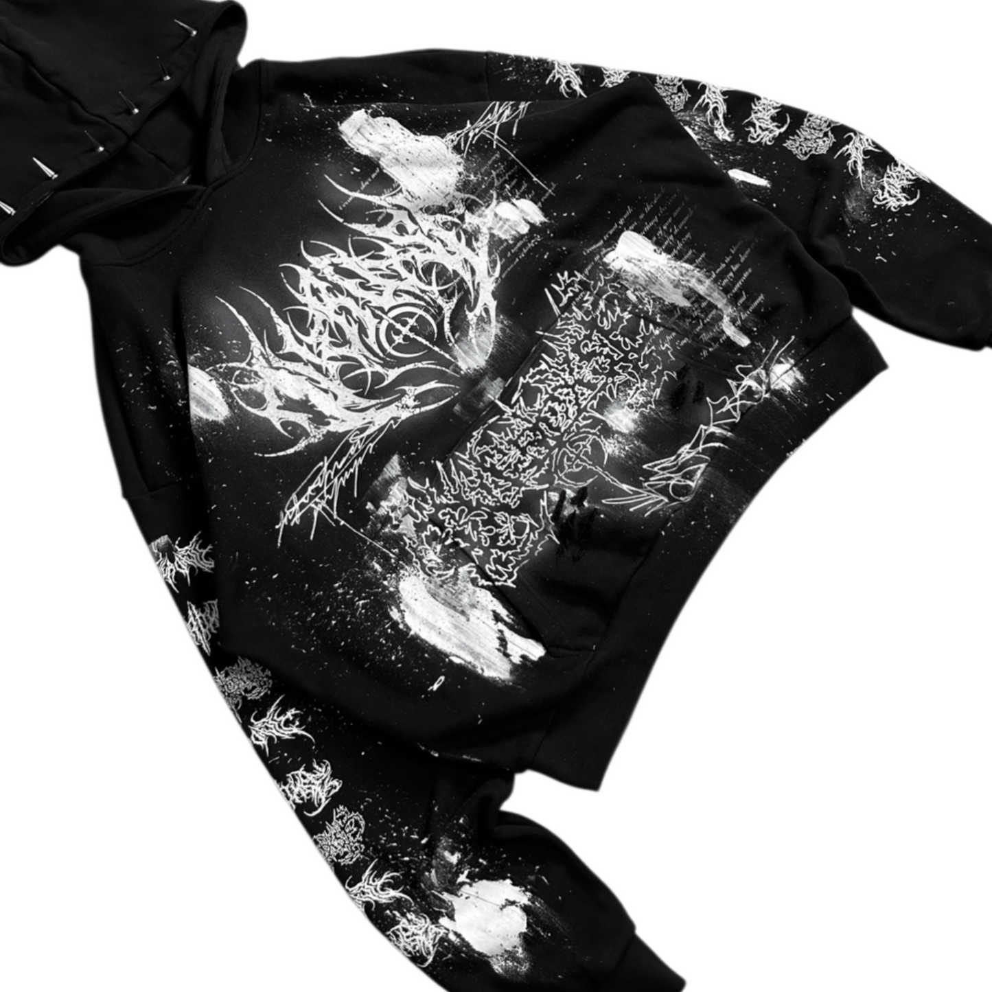 1of1 spiked OVERDXSE HOODIE size XXL