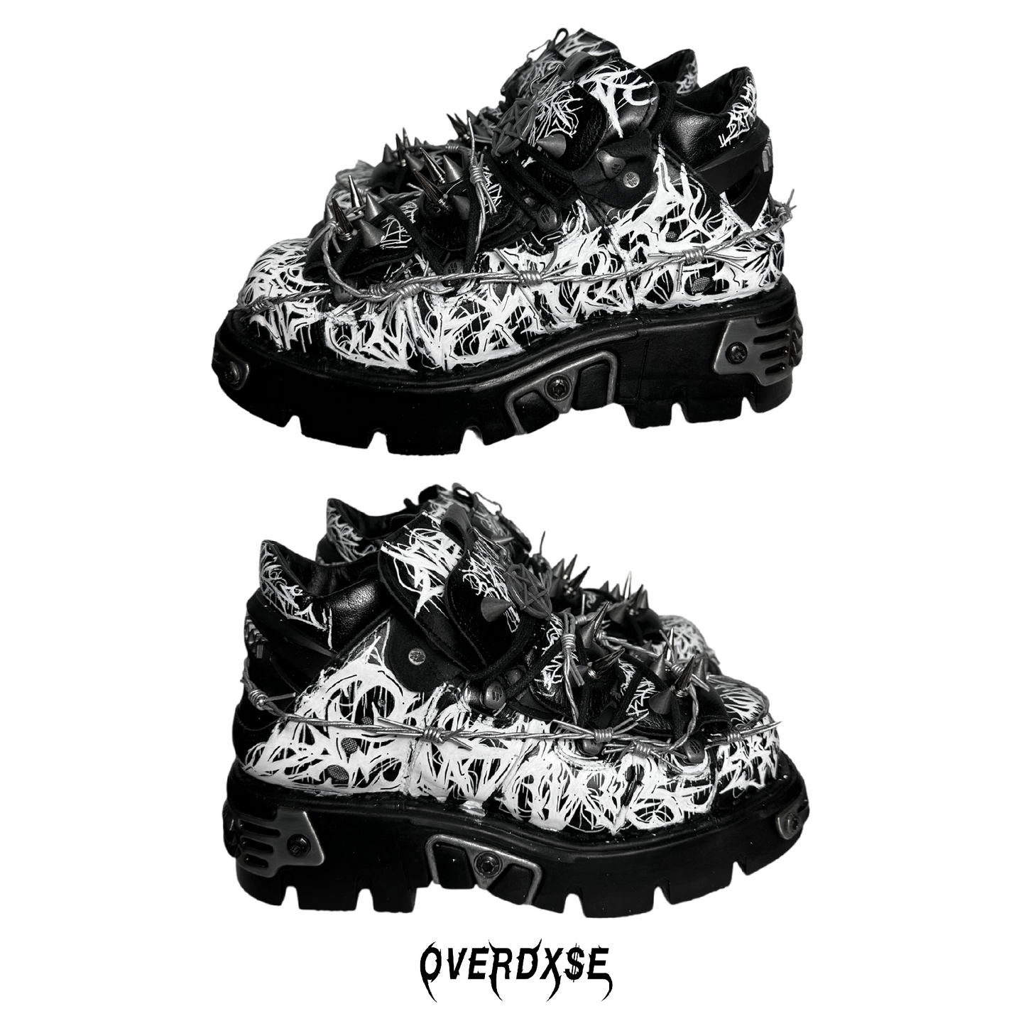 1of1 OVERDXSE X NEW ROCK SPIKE STOMPERS EU42