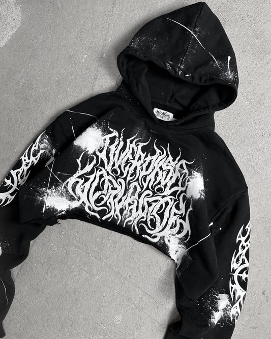 1of1 cropped OVERDXSE HOODIE size M