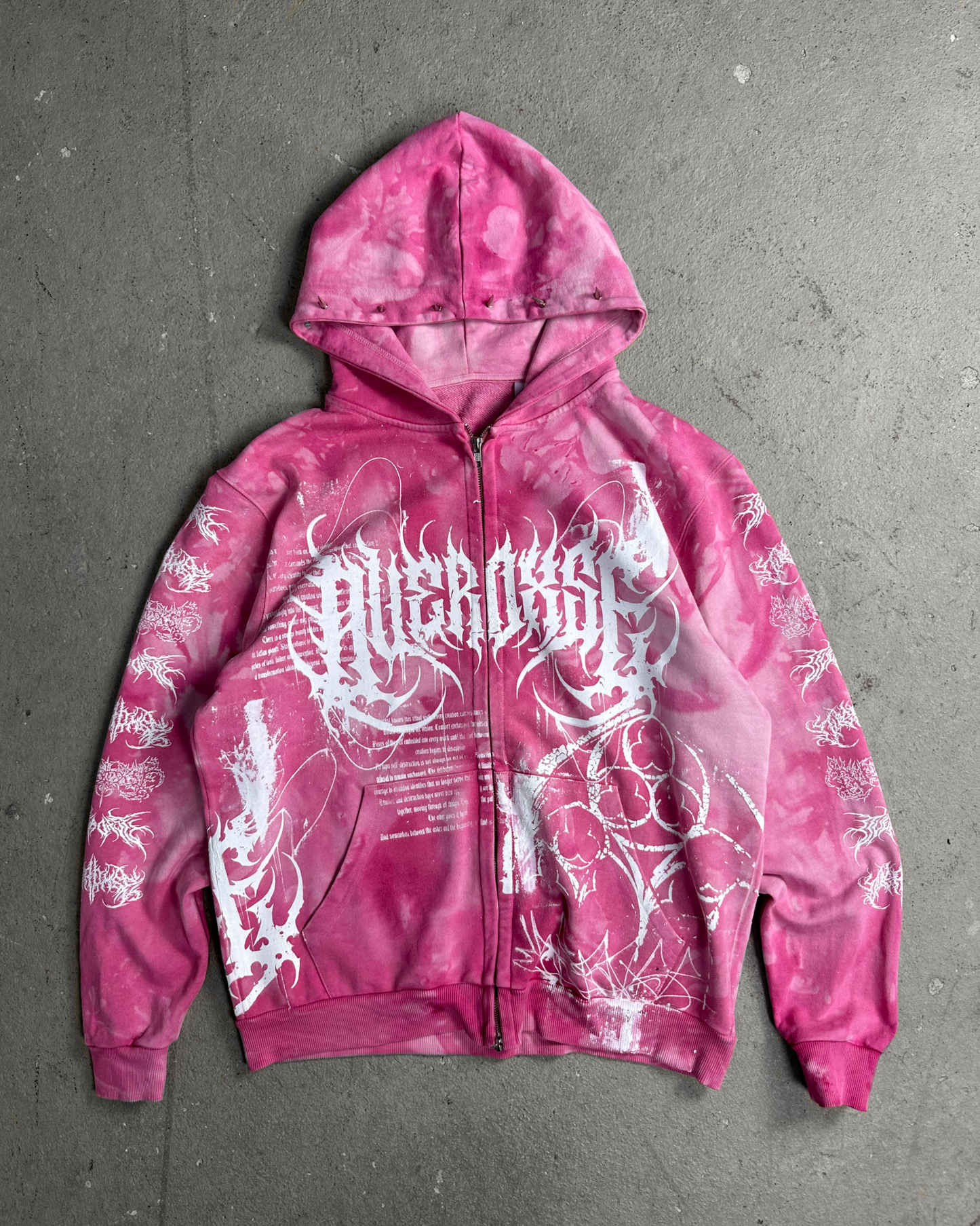 1of1 spiked OVERDXSE ZIPPER size XL