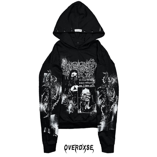 Limited spiked OVERDXSE “I CHOOSE PAIN” HOODIE all sizes