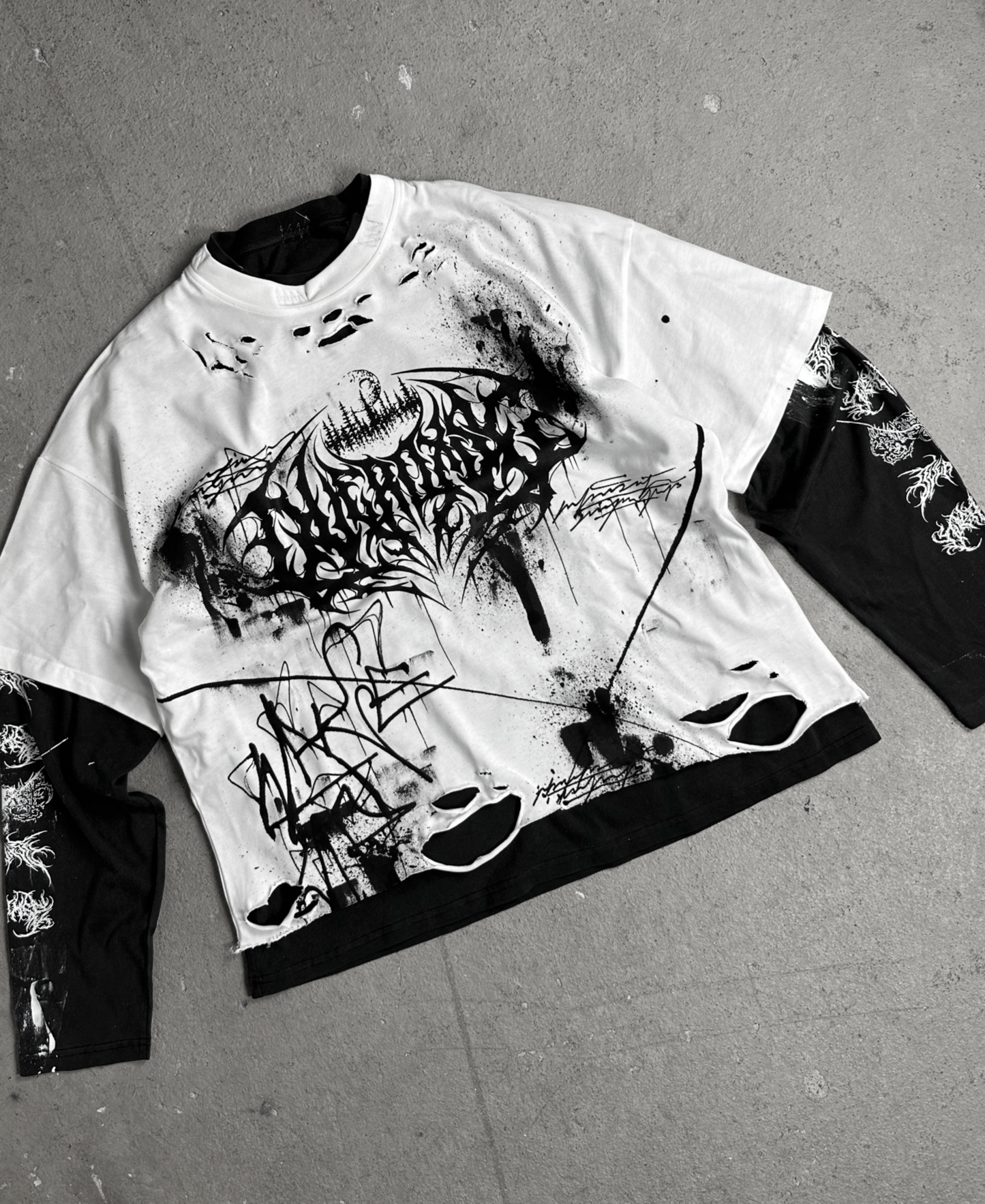 1of1 double layered OVERDXSE LONGSLEEVE size XL
