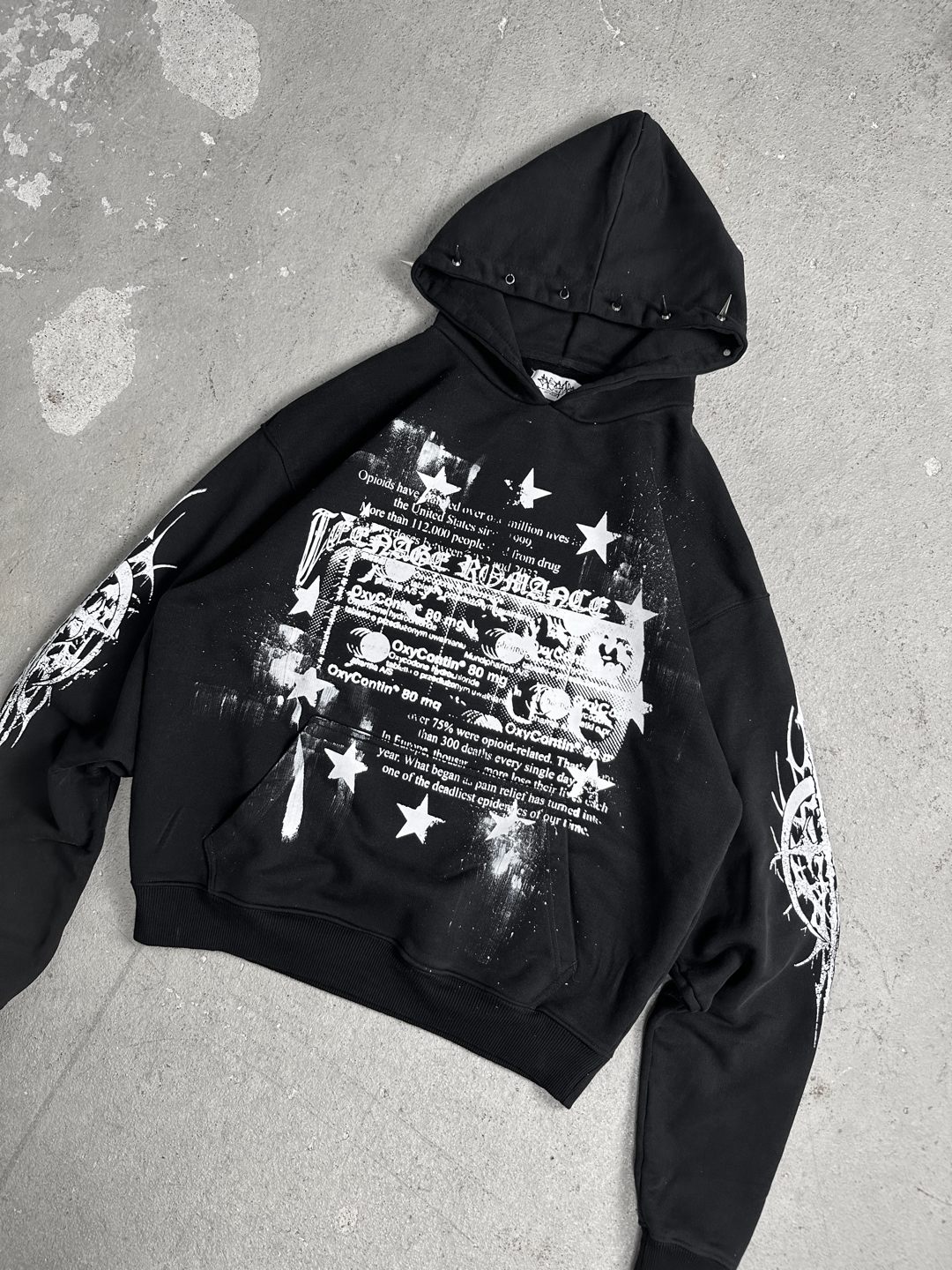 Limited spiked OVERDXSE „80mg /TEENAGE ROMANCE“ V.2 HOODIE all sizes