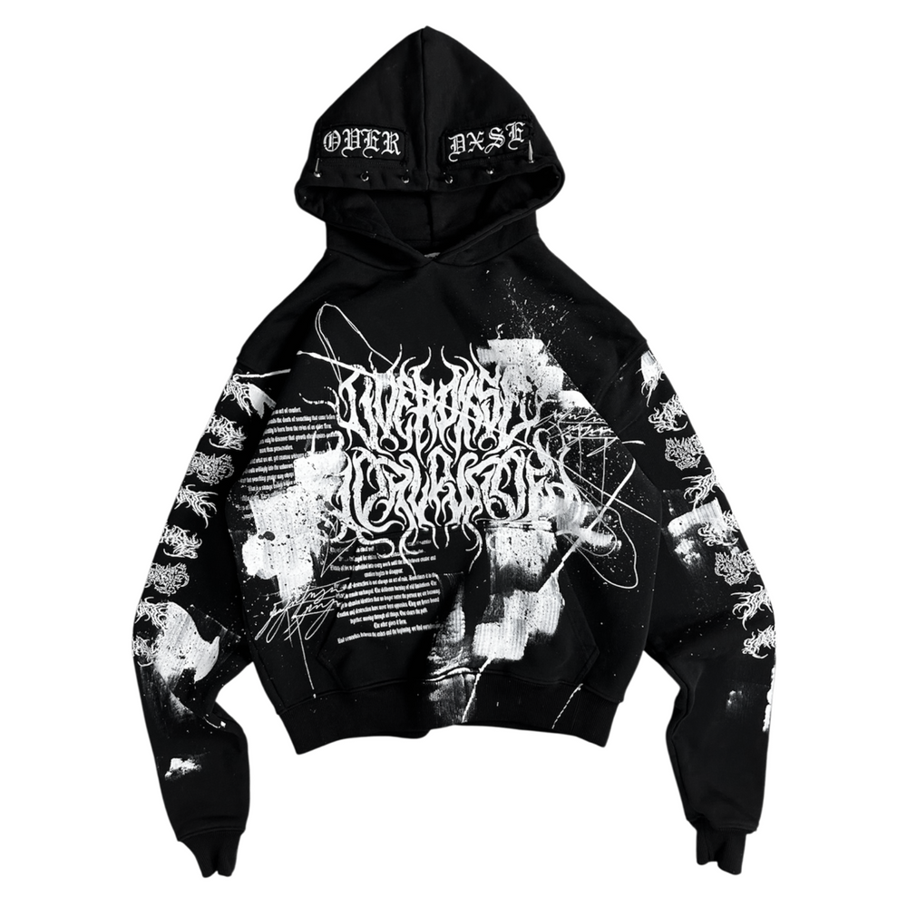1of1 spiked OVERDXSE HOODIE size M