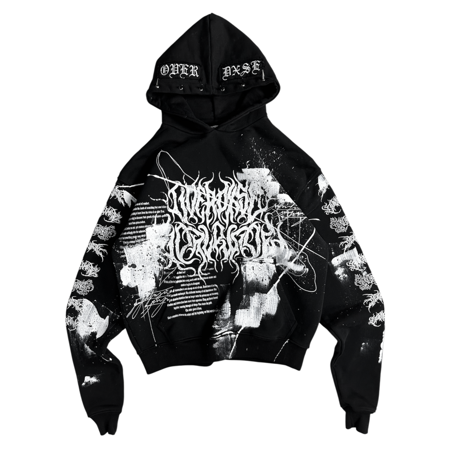 1of1 spiked OVERDXSE HOODIE size M