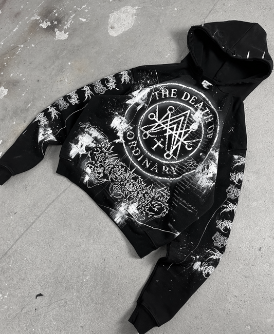 1of1 spiked OVERDXSE HOODIE size L