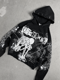 1of1 spiked OVERDXSE HOODIE size L